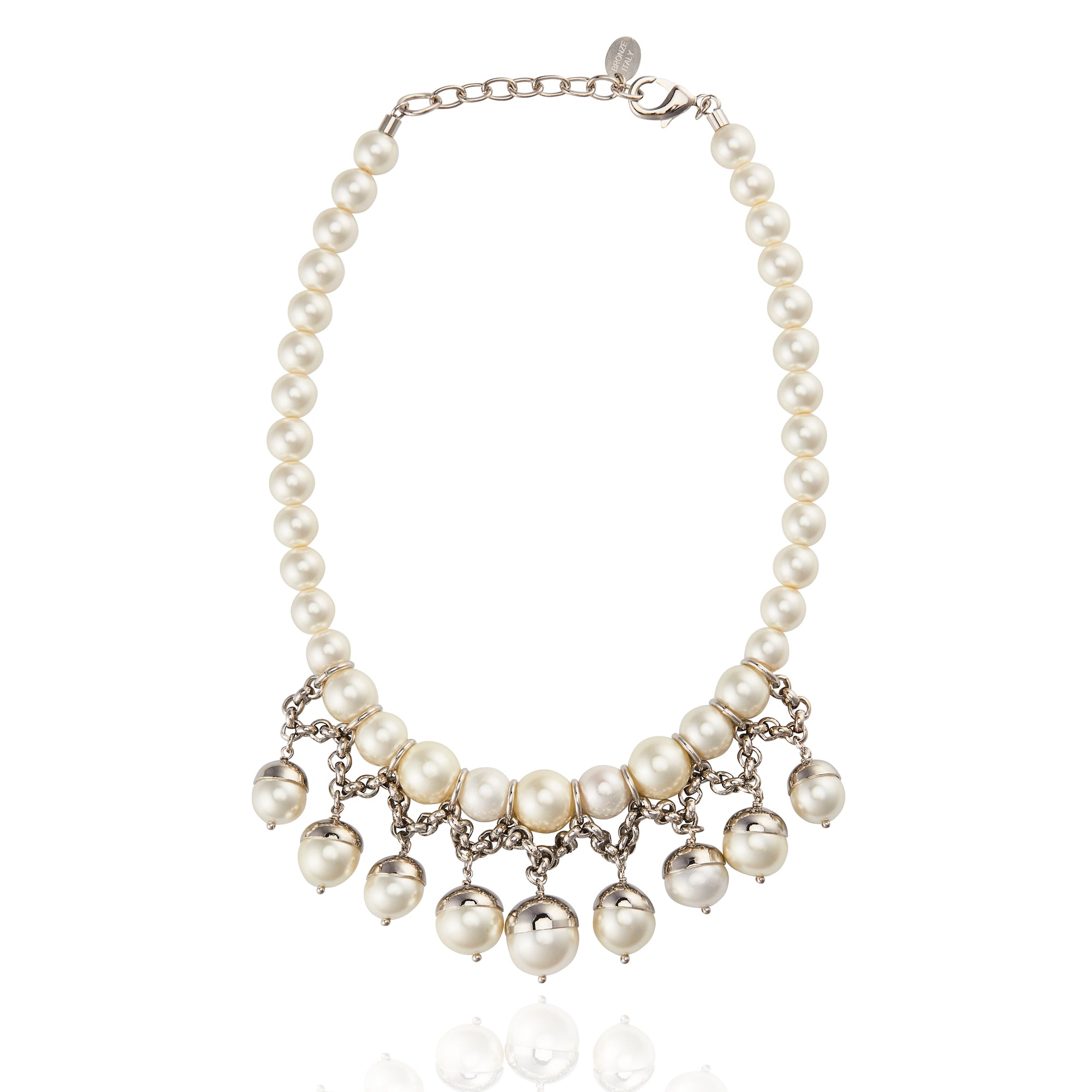 Suzy Necklace Pearl Silver