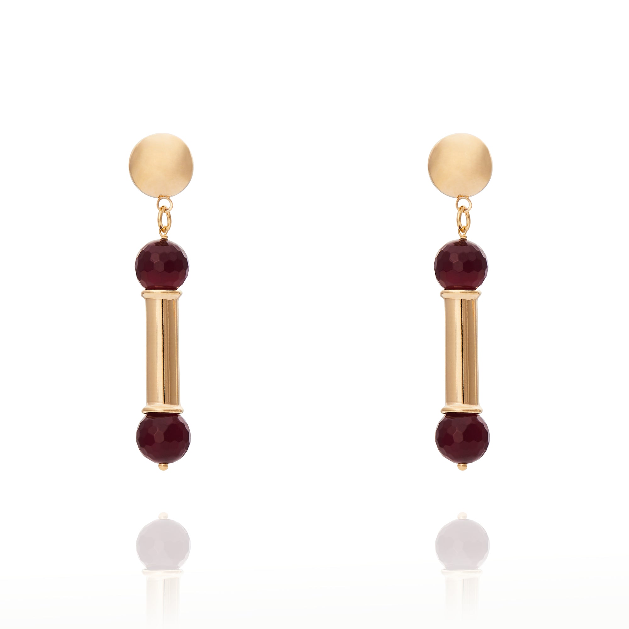 Lorena Earring Burgundy