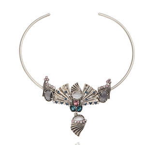 Milano Hoop Necklace - Black Diamond
