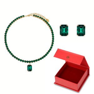 Valentina Emerald Crystal Gift Set