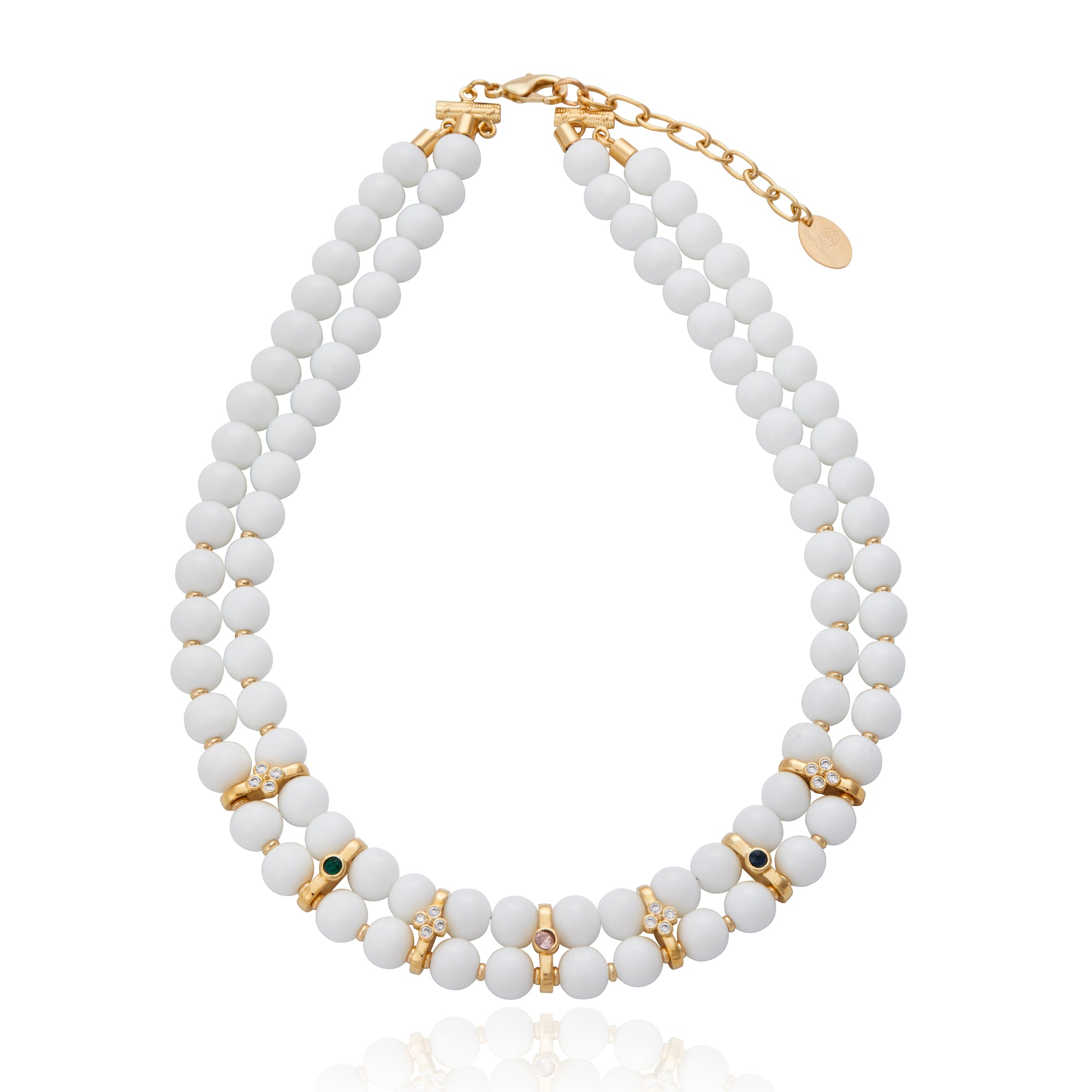 Palazzo Grassi Necklace White Agate