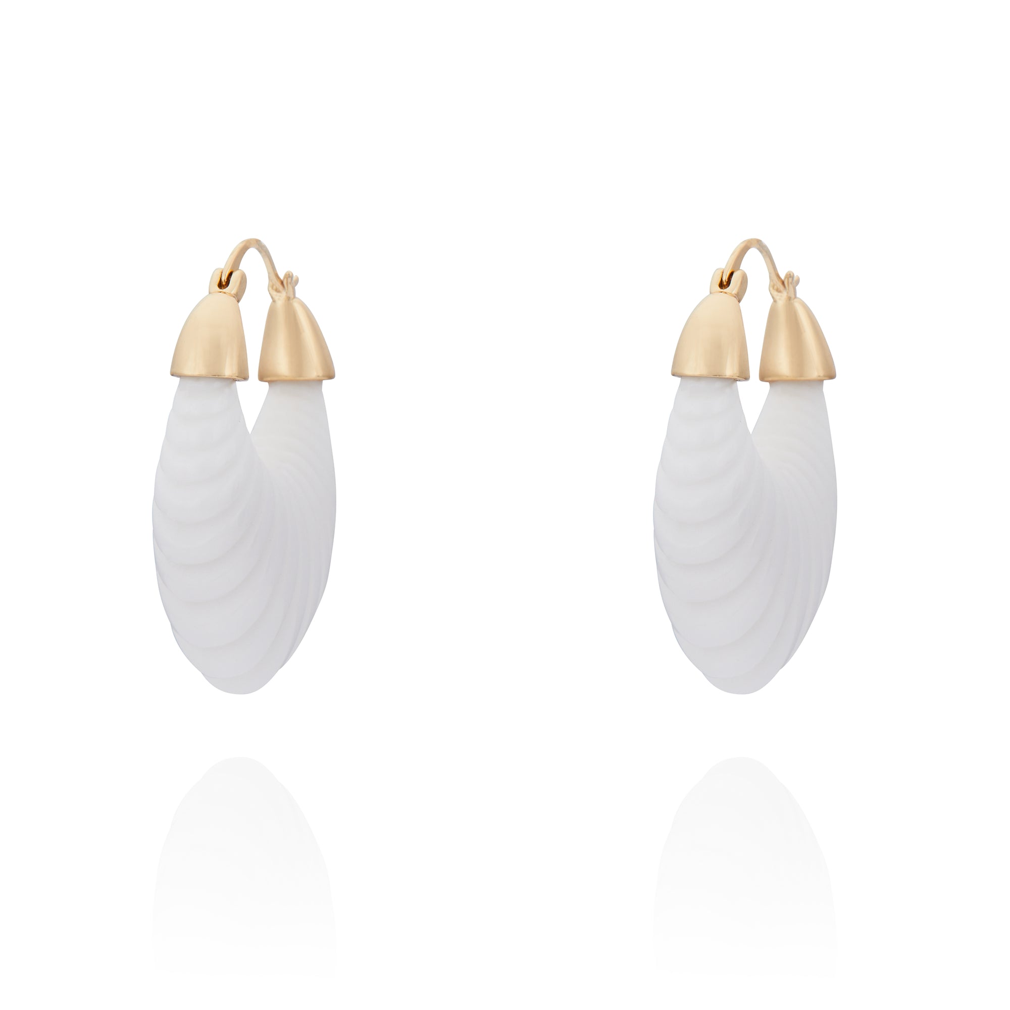 Venice Gondola Earring White