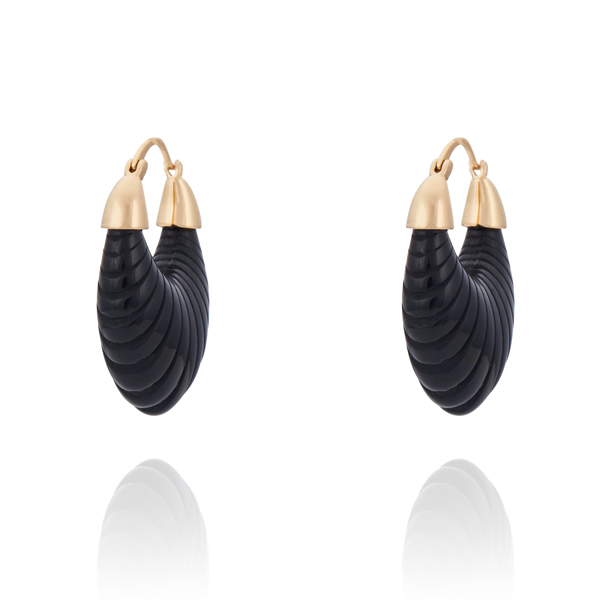 Venice Gondola Earring Black