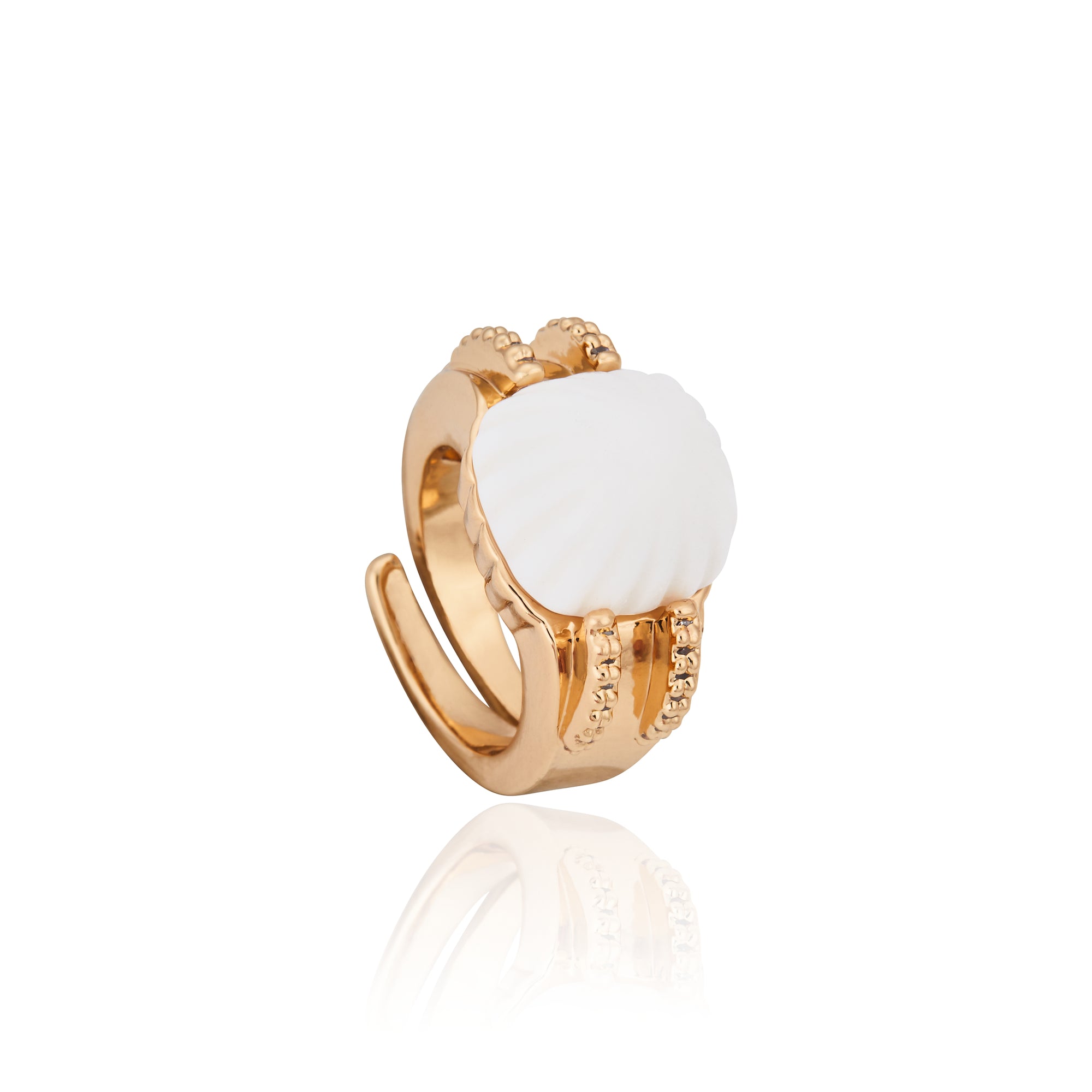 Duomo Drop Ring White