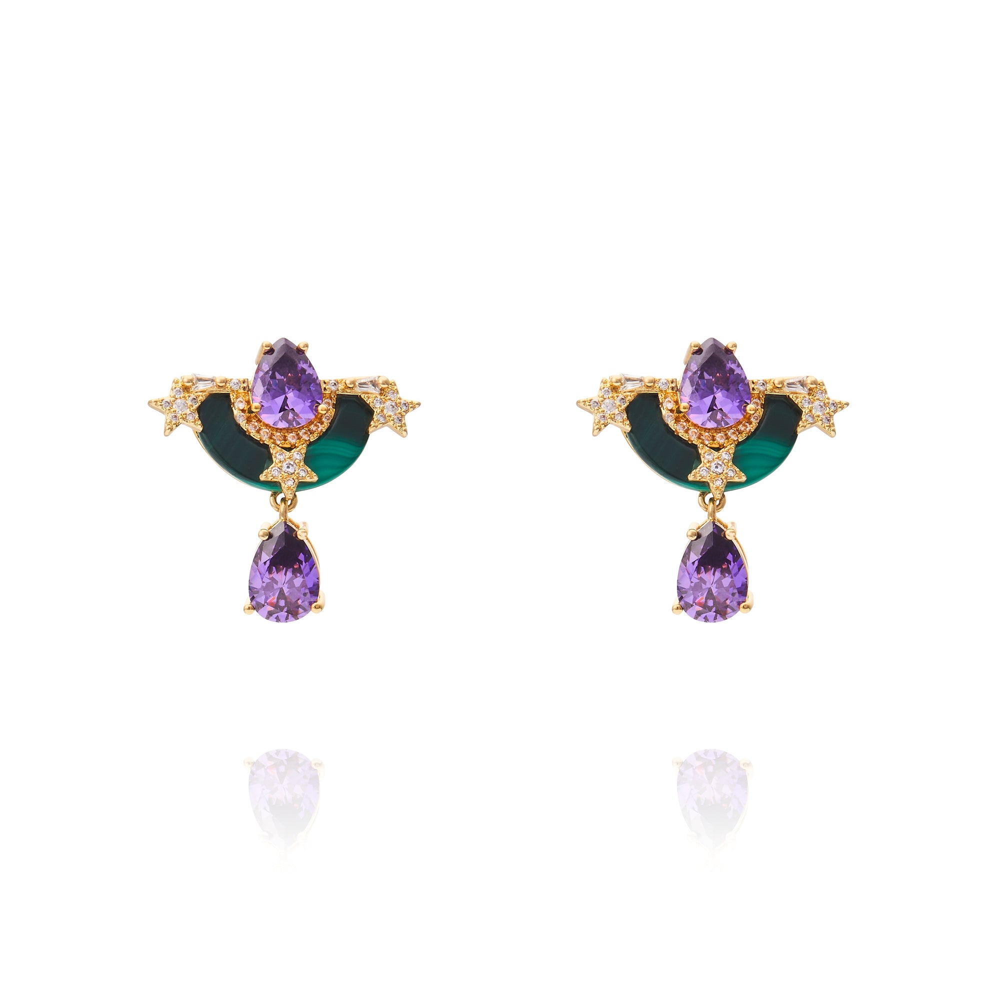 Ersa Earring Malachite