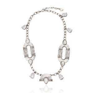 Kari Necklace White Mop - Silver