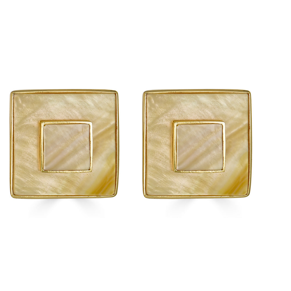 Porto Cervo Earring - Gold Mop