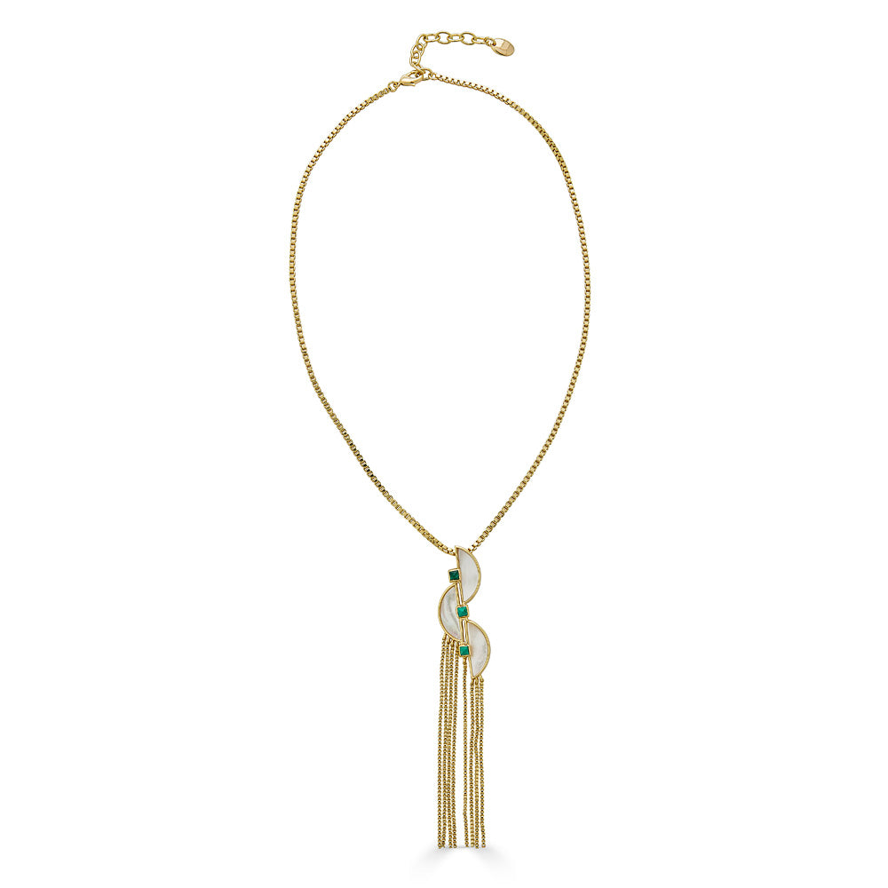 Noble Zipper Necklace Gold - Cristina Sabatini