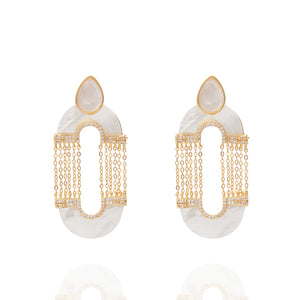 Ophelia Earring White Mop