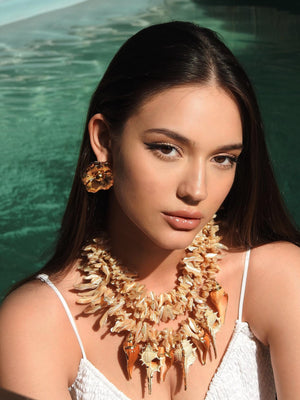 Yuna Maxi Necklace - Beige