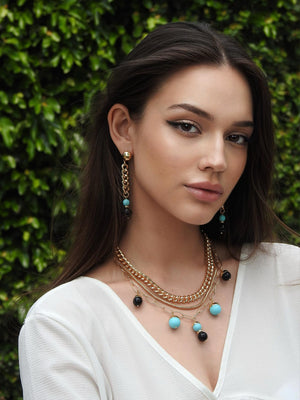 San Marco Turquoise Charm Necklace