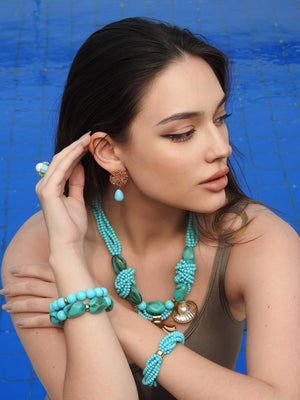 Concept Shell Bracelet Turquoise